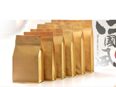 Flat Bottom Foil Plastic Ziplock Bag